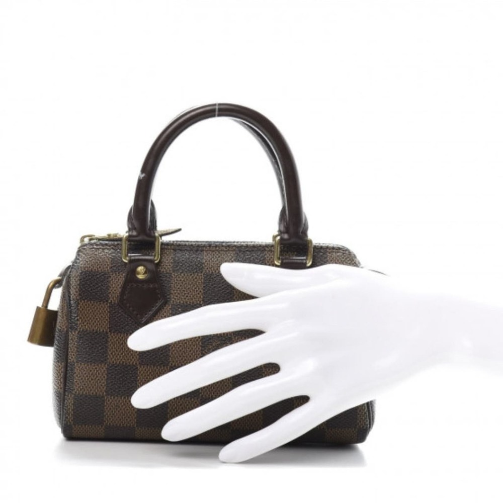 Louis Vuitton Damier Ebene Mini Sac HL Speedy bag Authentic LV handbag Vintage - Picture 5 of 16